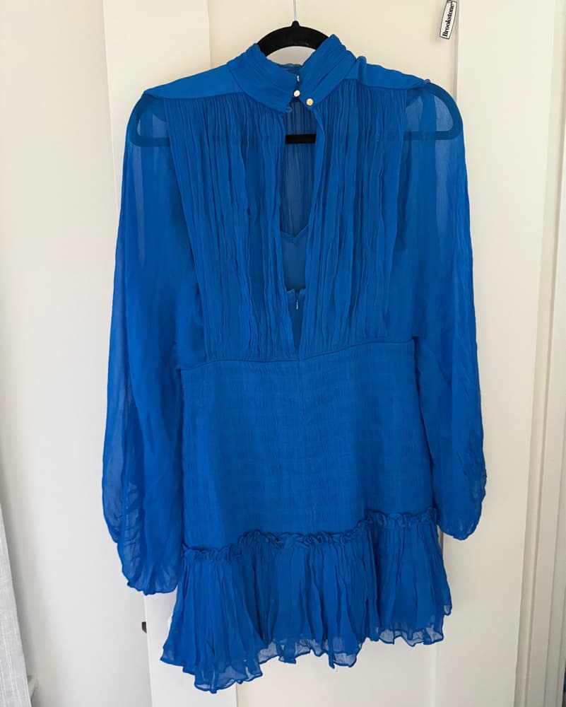 Shonna Joy Lailani Ruched Blue Dress - Image 3