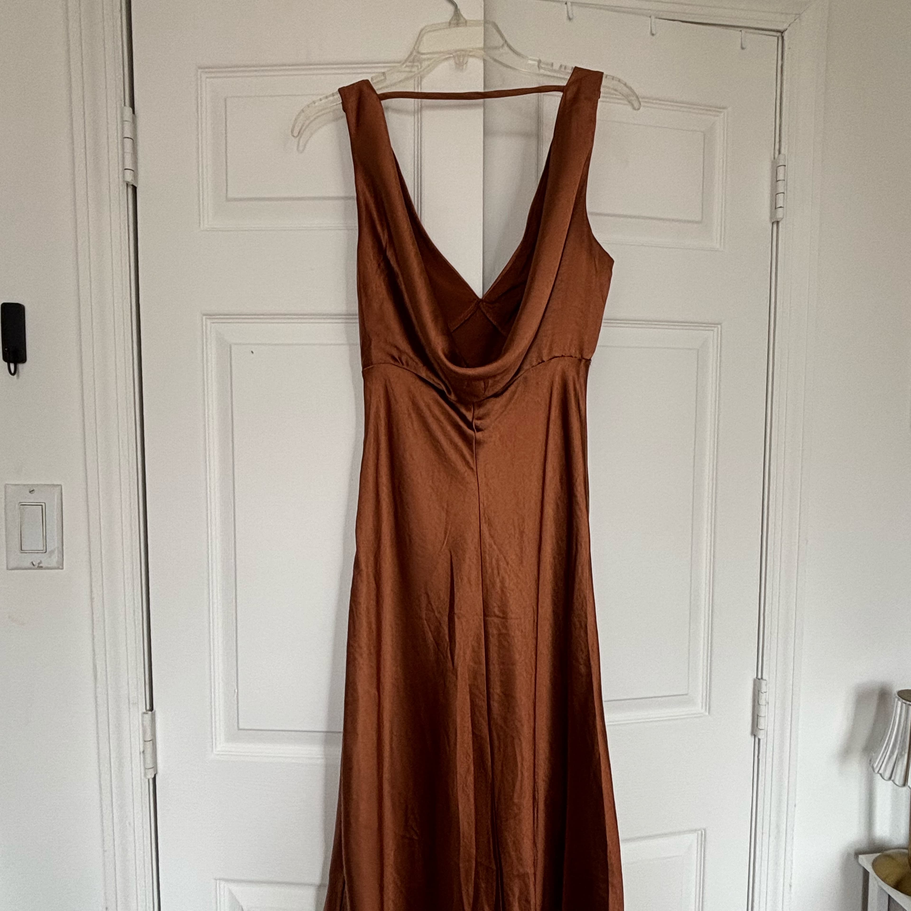 Brown Satin Lulu’s Dress - Image 5