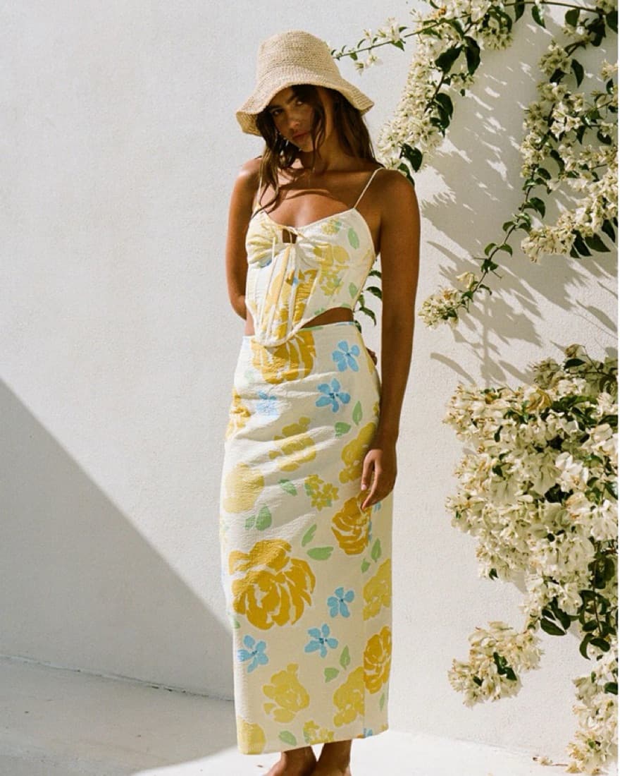 PIAZZA MIDI SKIRT — XS — SABO SKIRT - Image 1
