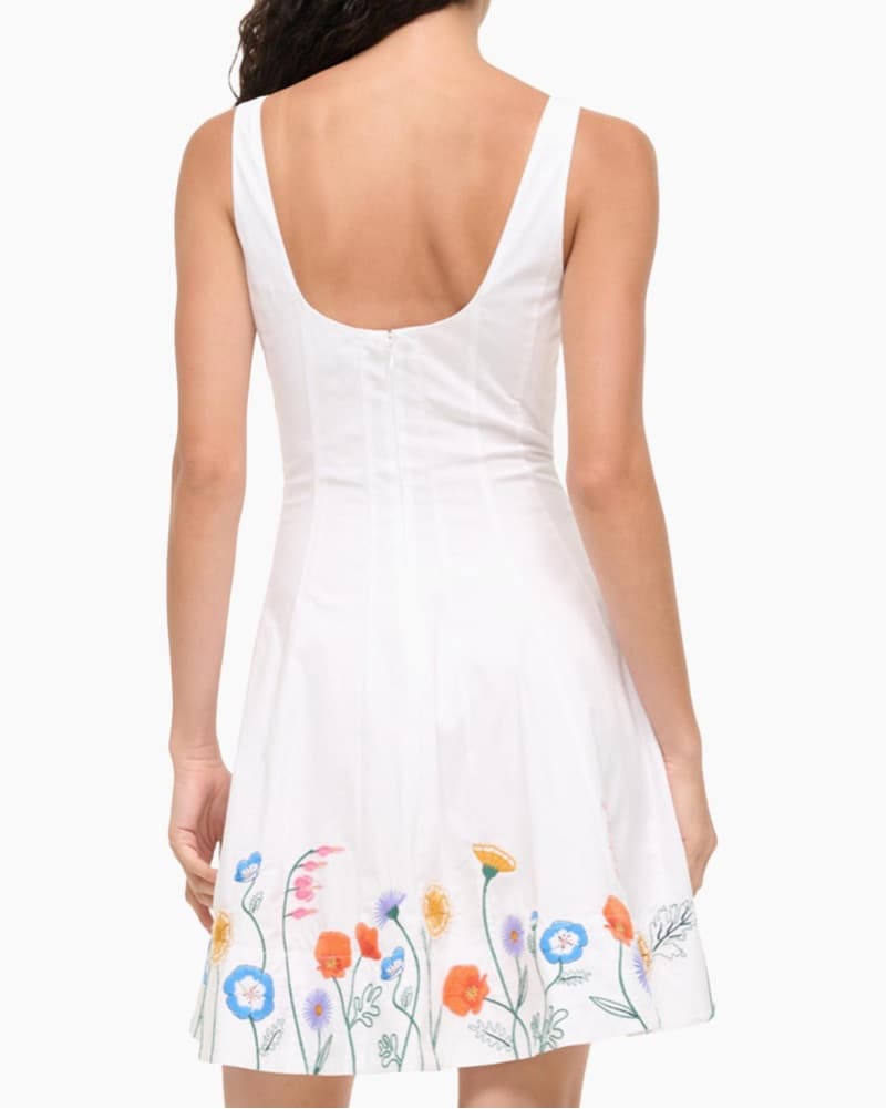 Staud Wells Floral White Mini Dress - Image 2