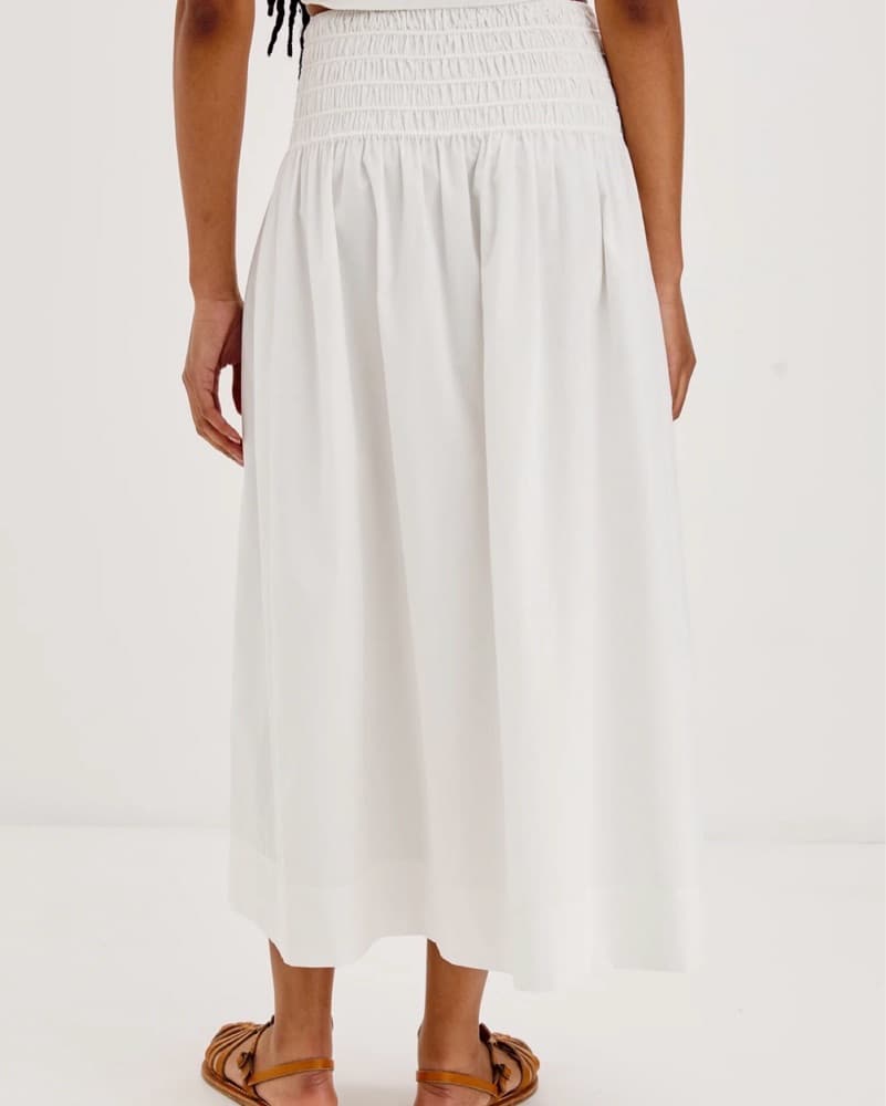 Flowing White Maxi Skirt - Image 3