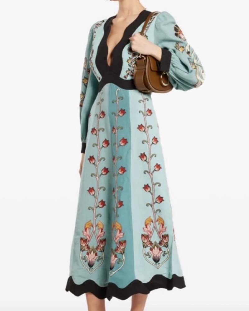 Farm Rio Floral Maxi Dress  - Image 1