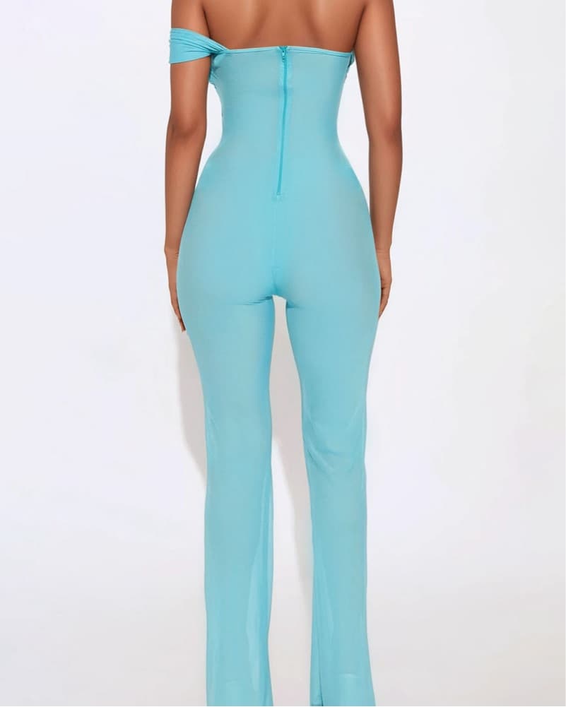 Sheer Mesh Jumpsuit - Image 3