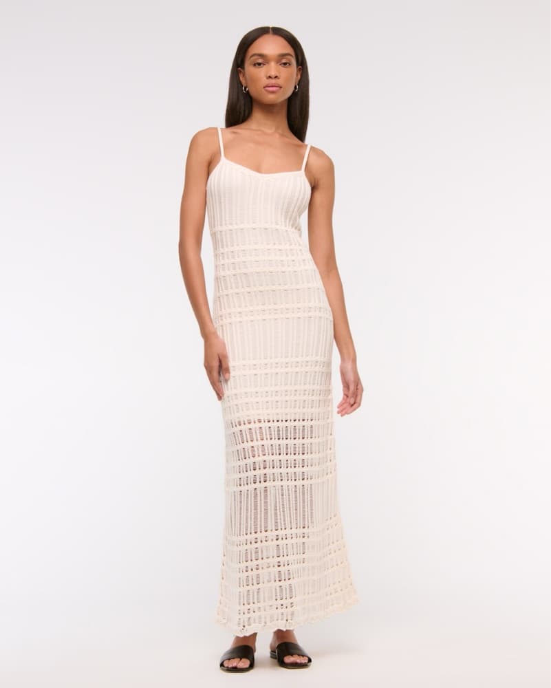 Abercrombie Crochet-Style Maxi Dress - Image 1