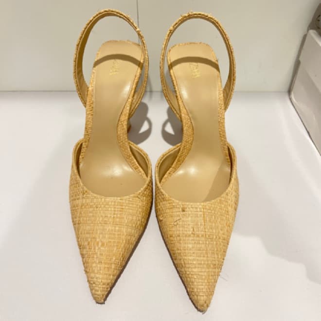 Zara Rattan Heels - Image 1