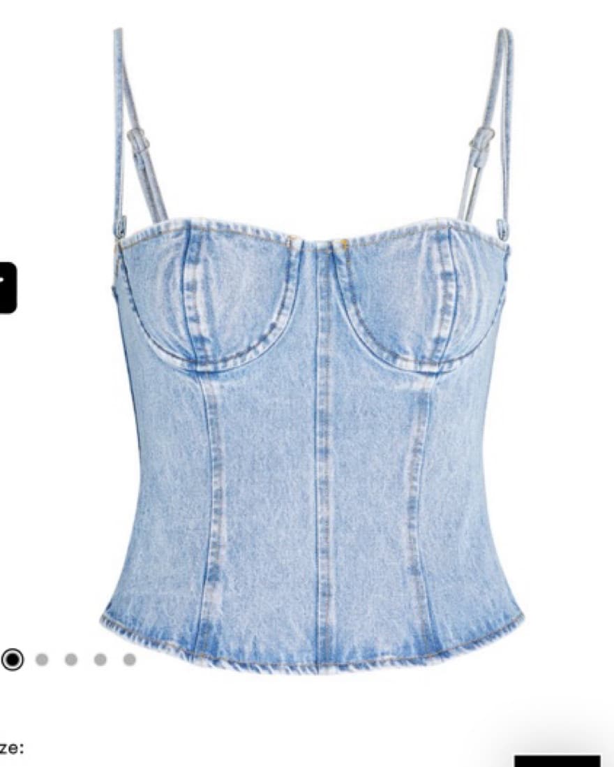We Wore What Denim Corseth - Image 1