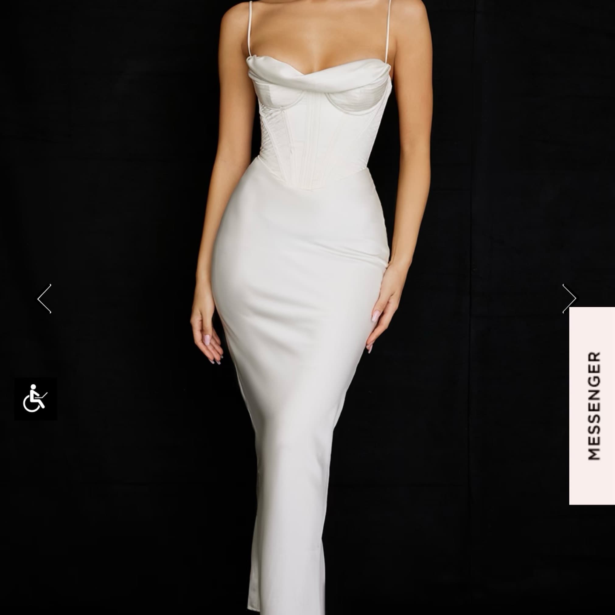 Charmaine ivory White Corset Dress - Image 2