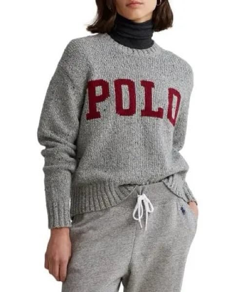 POLO Grey Wool Sweater - Image 1