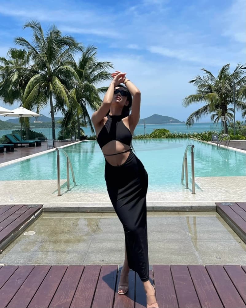 Black Cutout Dress - Image 2