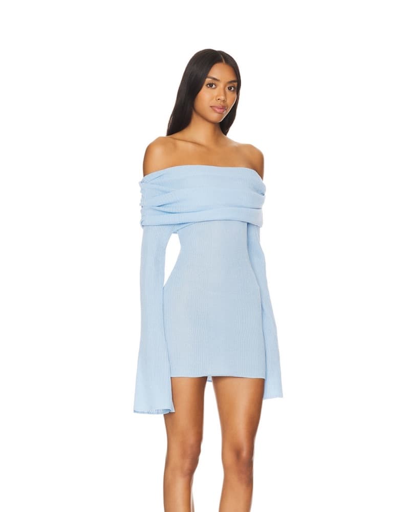 SER.O.YA GALLI RIB KNIT MINI DRESS XXS - Image 2