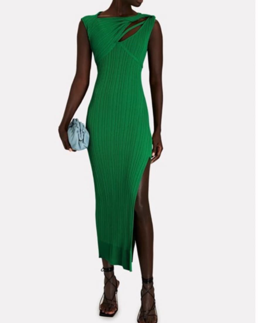AKNVAS Green Cut Out Dress - Image 1
