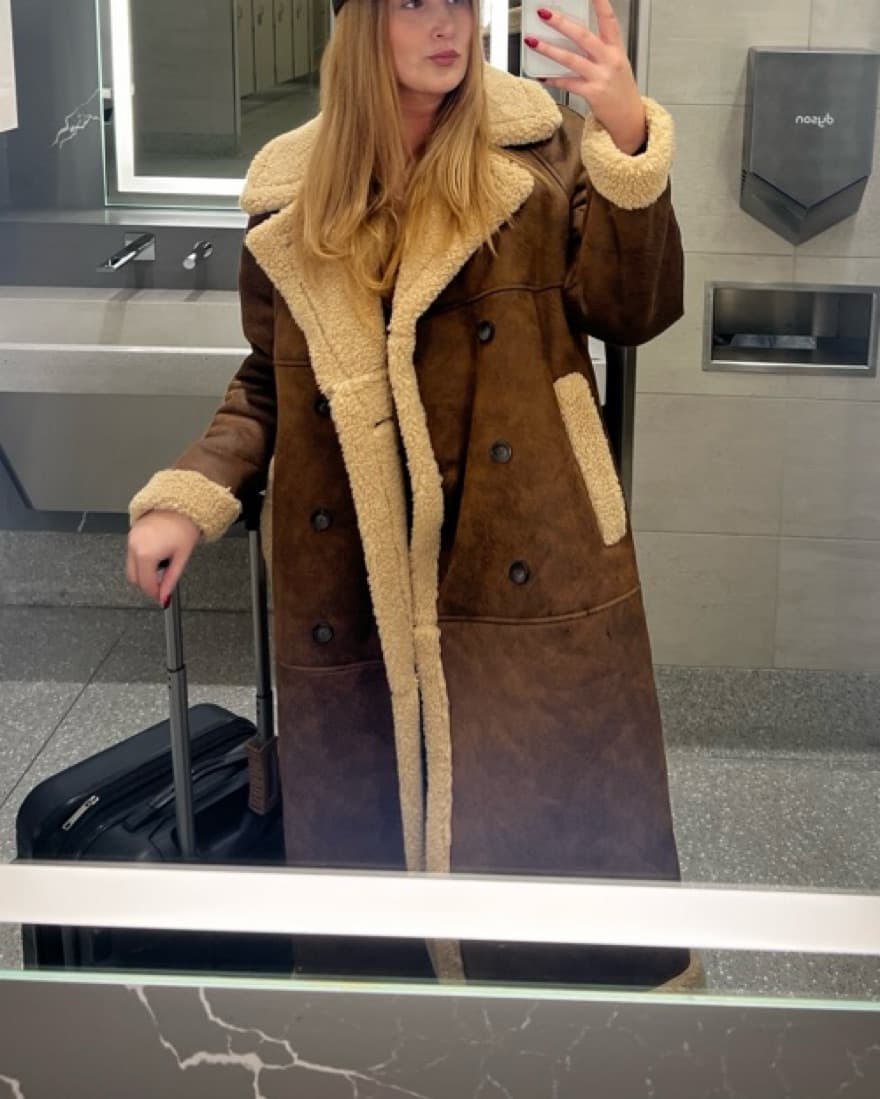 Oversized Levi’s Fur Coat - Image 1