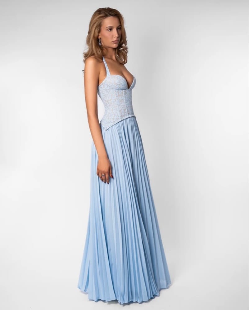 Fenity Gaia Dress In Light Blue - Image 4