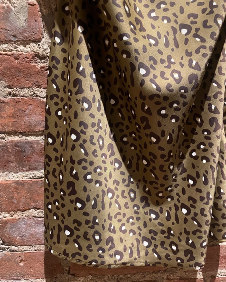 UO Leopard Print Satin Silky Slip Dress - Image 6
