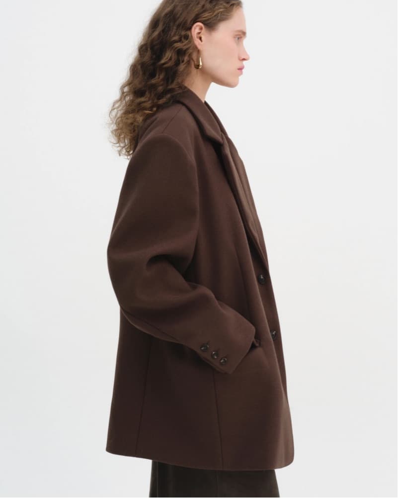 Source Unknown Brown Wool Blazer - Image 2