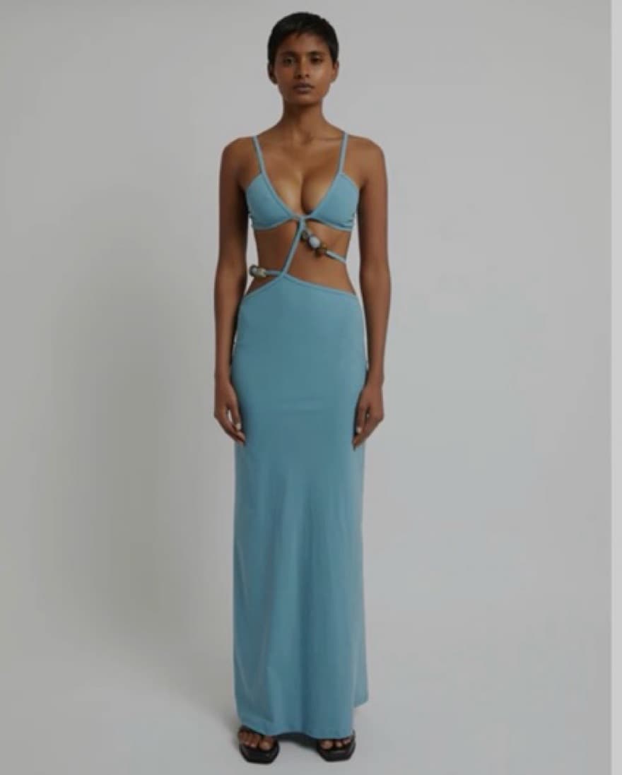 Christopher Esber Blue Dress 😍 xs - Image 2