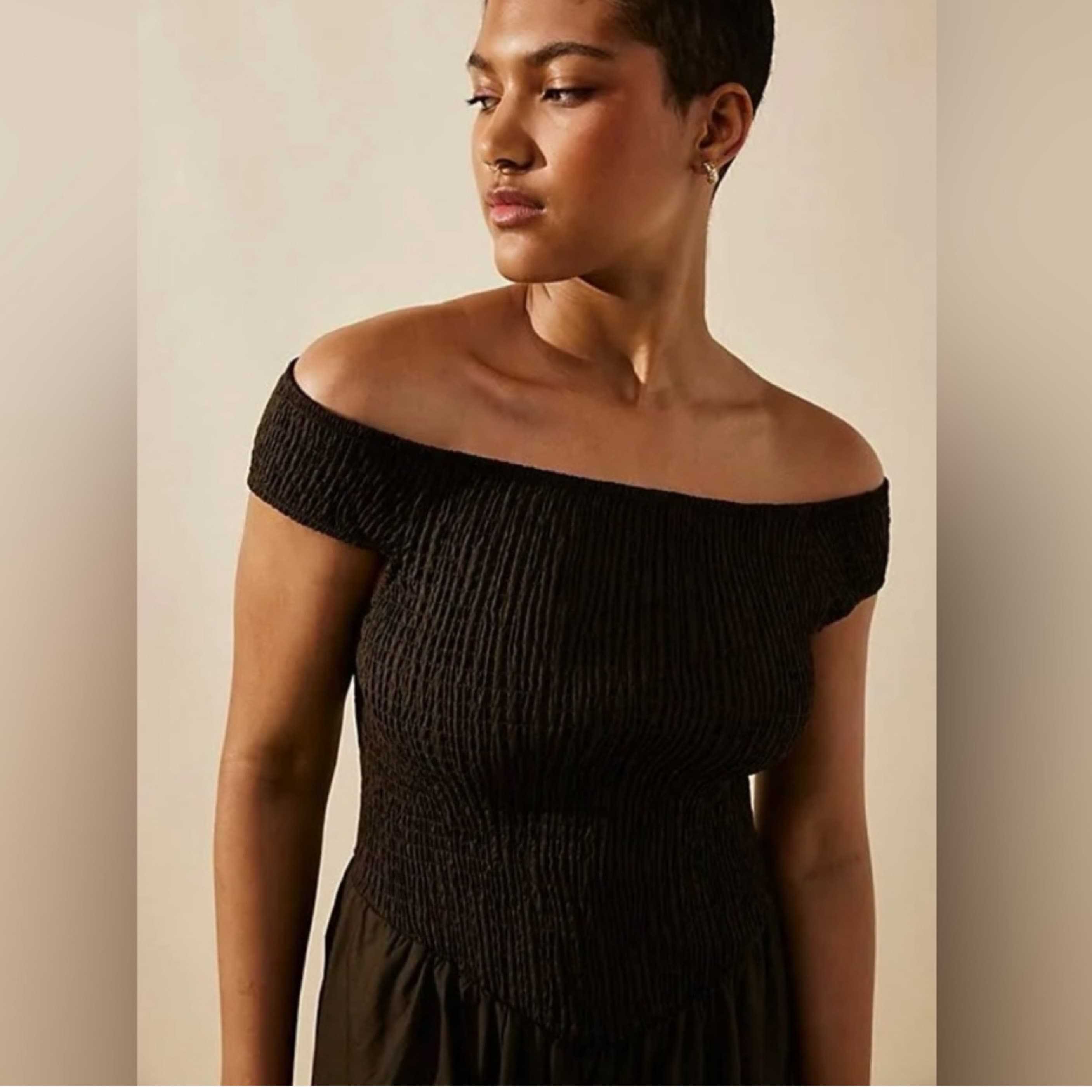 Free People Smocked Midi Dress - Image 2
