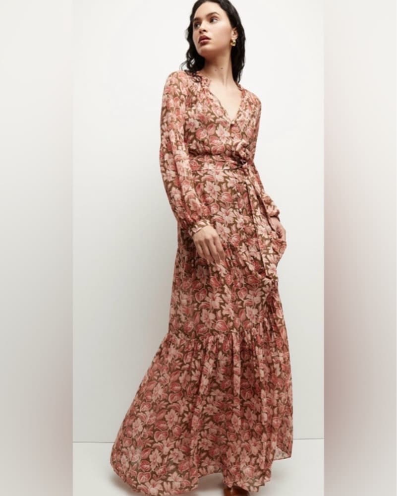 Veronica Beard Isra Silk Maxi Dress  - Image 2