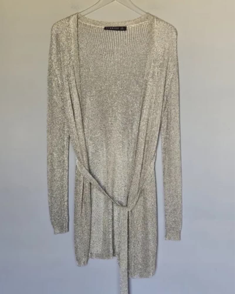 Lioness Gold Mesh Tie Dress - Image 3