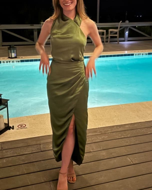 Green Elliatt Noa Halter Dress - Image 4