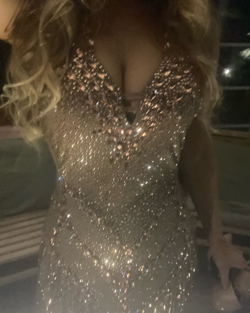 Gold Dress With Rhinestones  - Image 5