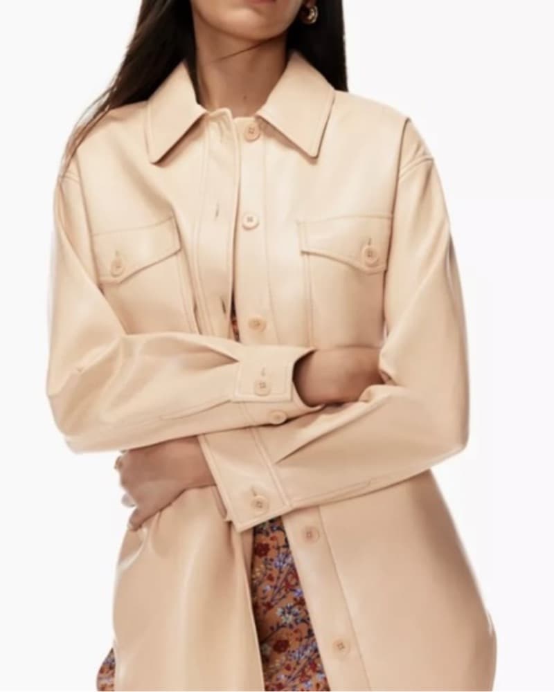Aritiza Faux Leather Matte Ivory  - Image 1
