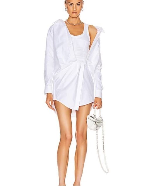 Alexander Wang Falling Twist Shirt Dress - Image 1