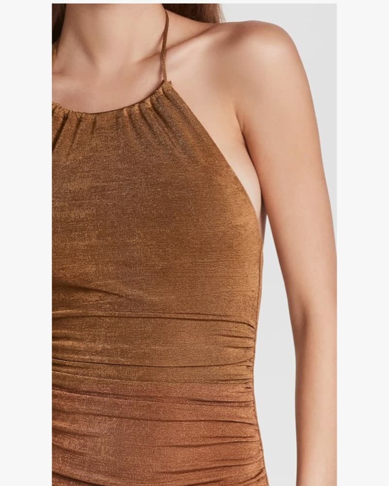 Signifcant Other Bronze Midi Dress - Image 3