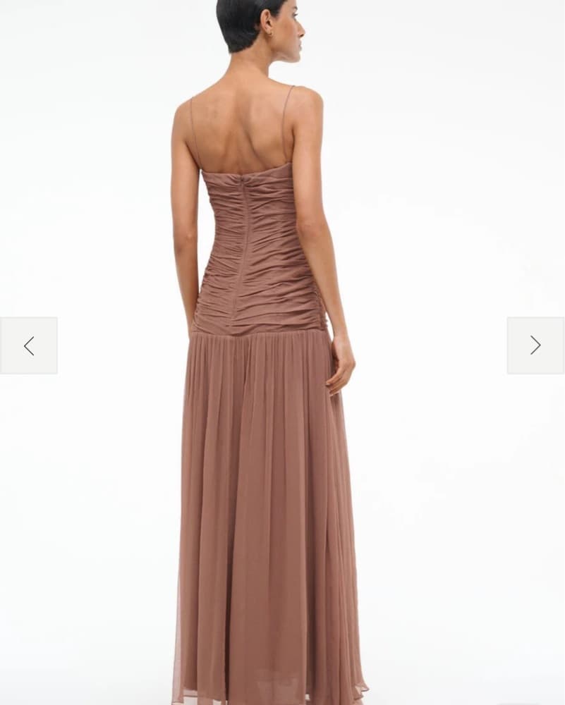 Staud Dalton Dress Mocha - Image 2