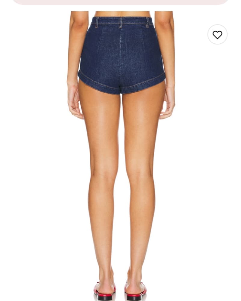 Amanda Uprichard Denim Kelso Shorts - Image 2