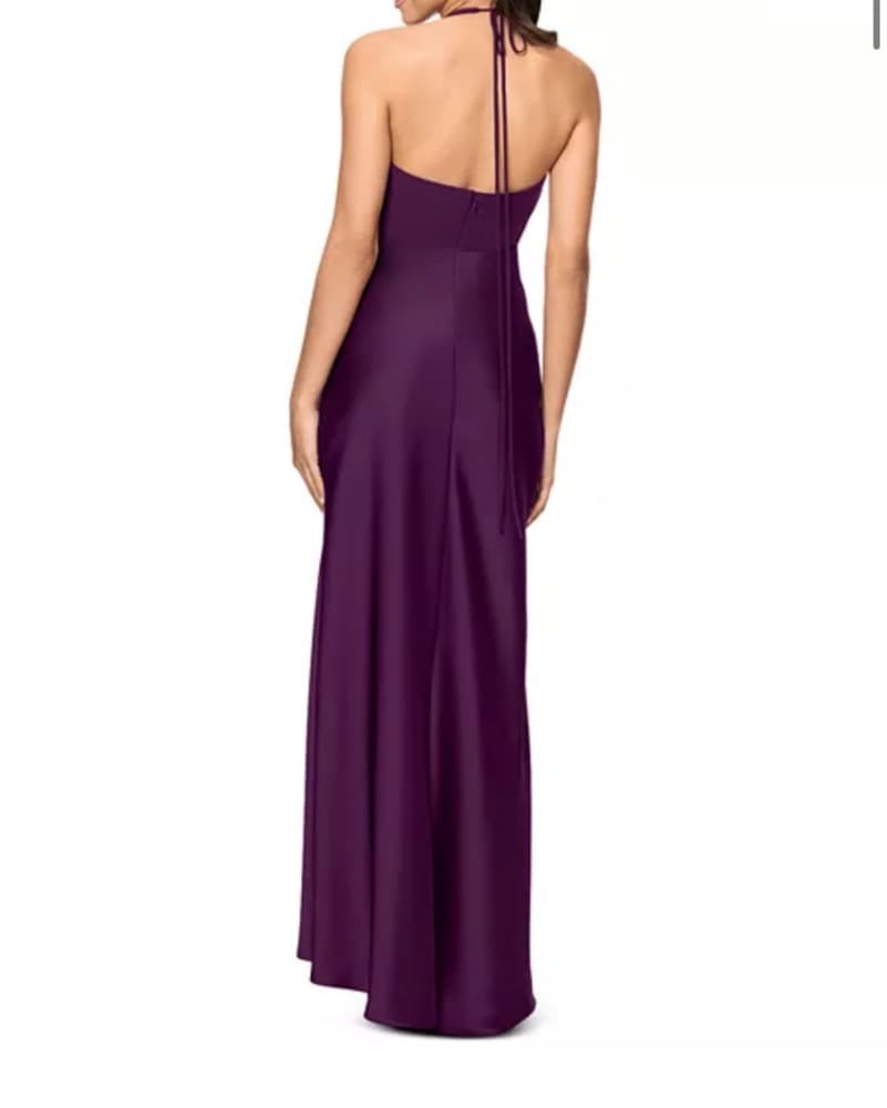 Halter Mixed Media Gown - Exclusive - Image 2