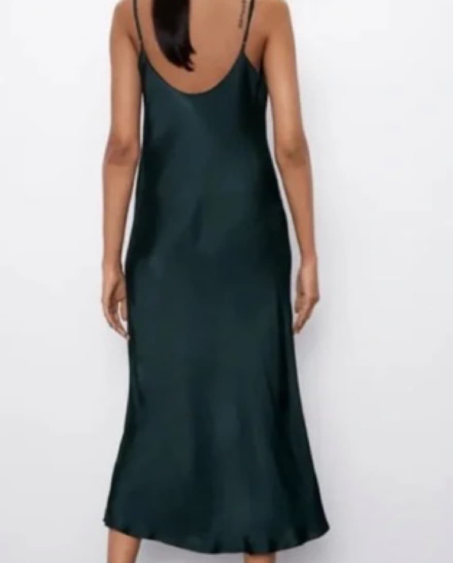 Zara Satin Midi Dress - Image 5