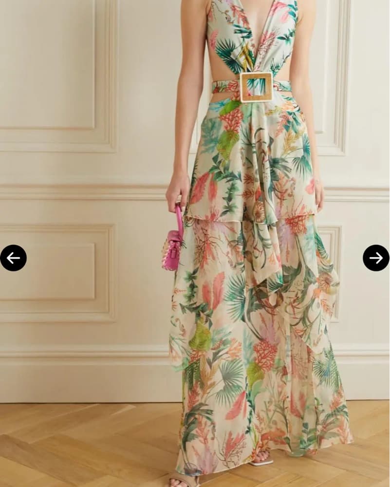 Pat BO Vibrant Tropical Maxi Dress - Image 1