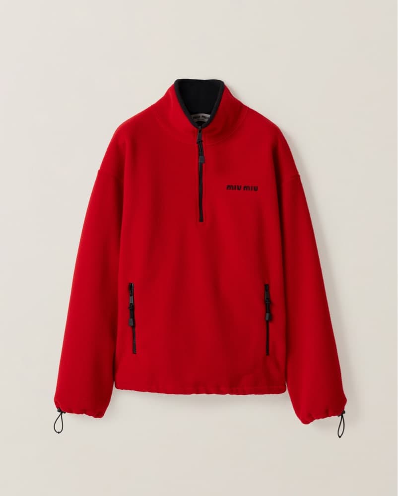 Miu Miu Fleece Sweatshirt - Image 1