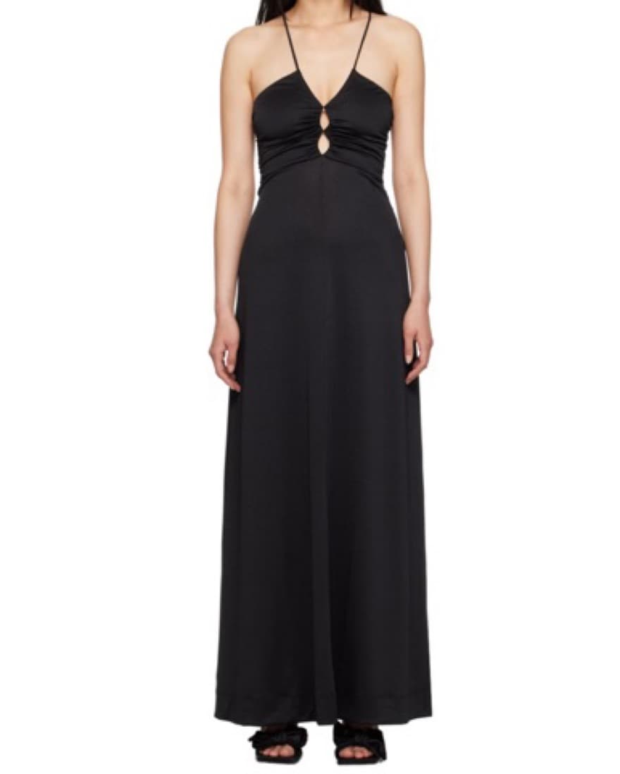 Ganni Black Maxi Dress - Image 1