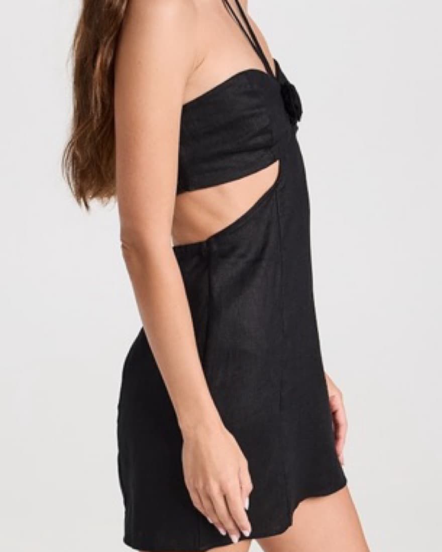 Reformation Mairwen Linen Cut Out Dress  - Image 3