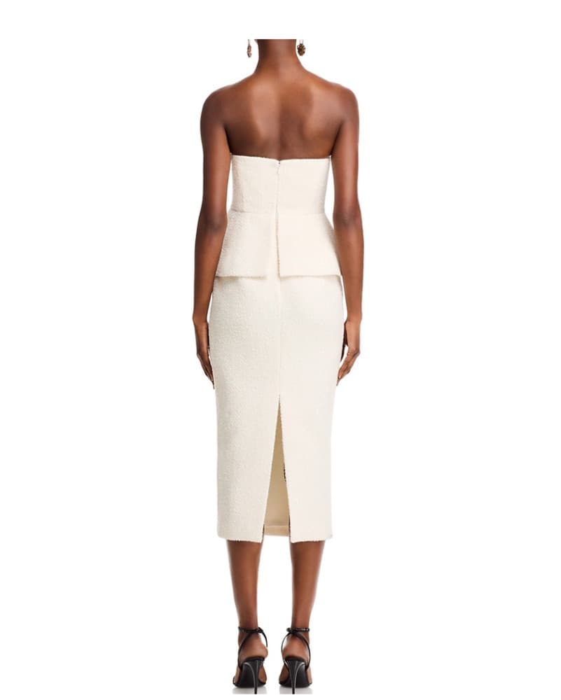 Self Portrait Tinsel Boucle Sheath Dress - Image 2