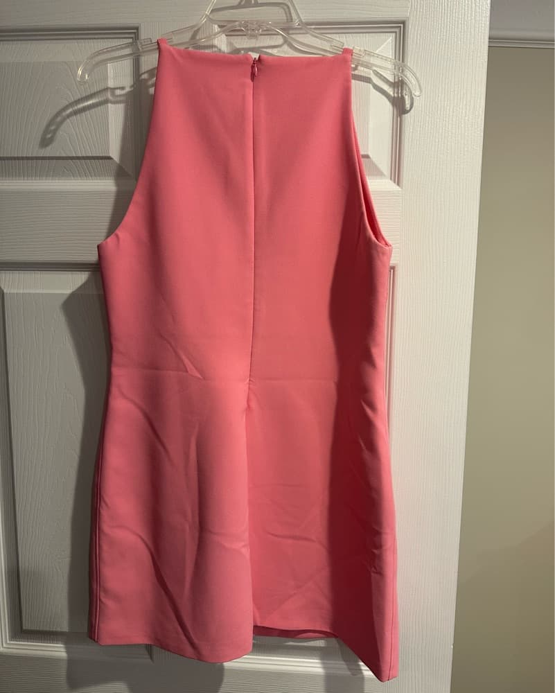 Pink Zara Halter Mini Dress - Image 2