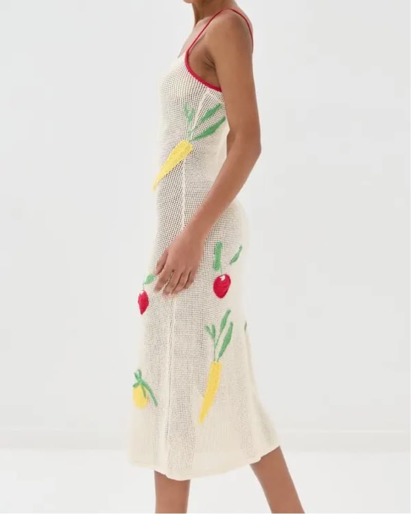 Staud Adeline Crochet Coverup Dress - Image 3