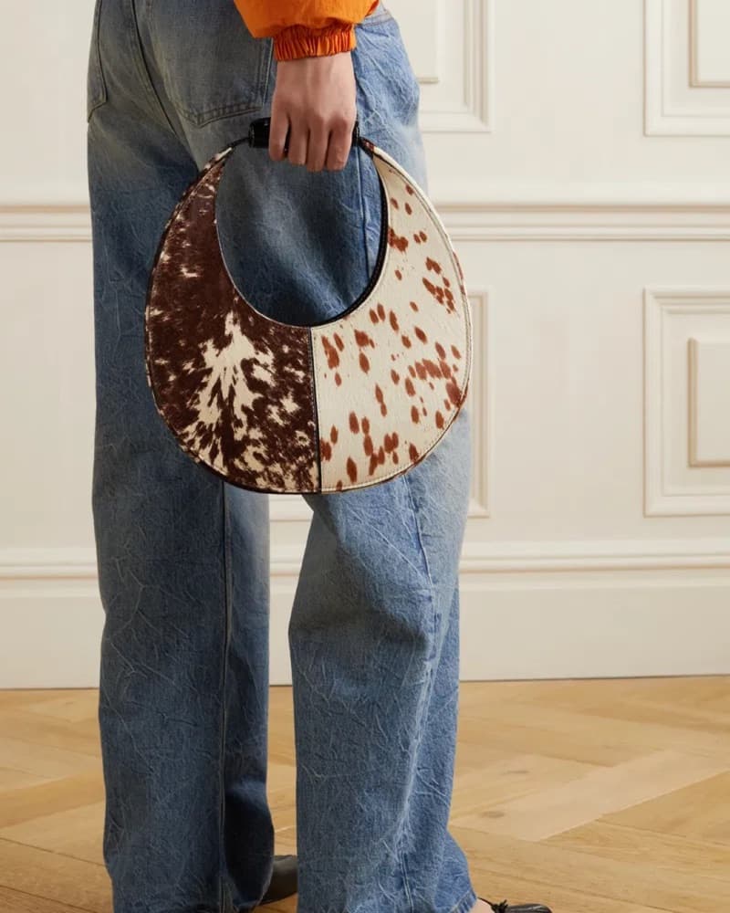 Moon Split calf hair bag - Image 2