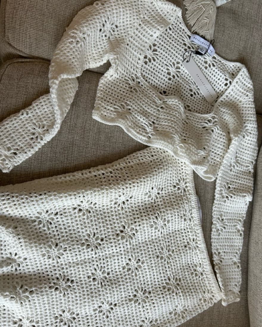 Exquisite Crochet Maxi Dress - Image 3