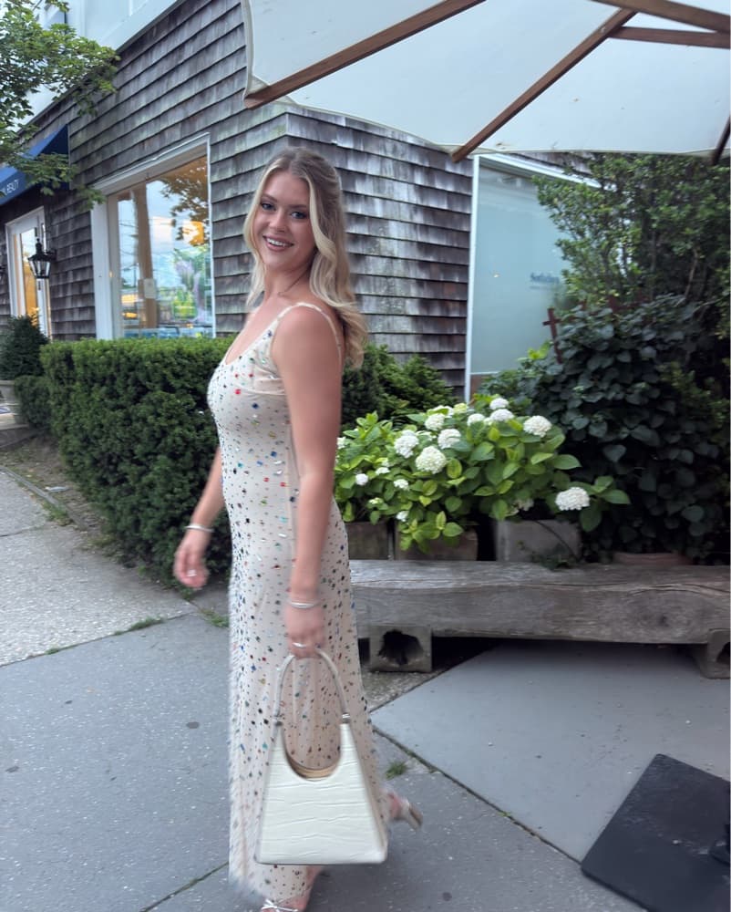 Let Me Be Bejeweled Sheer Dress - Image 4