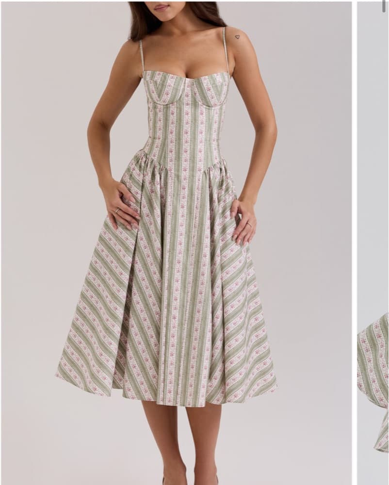 Mya Corset Sleevless Midi Dress  - Image 1