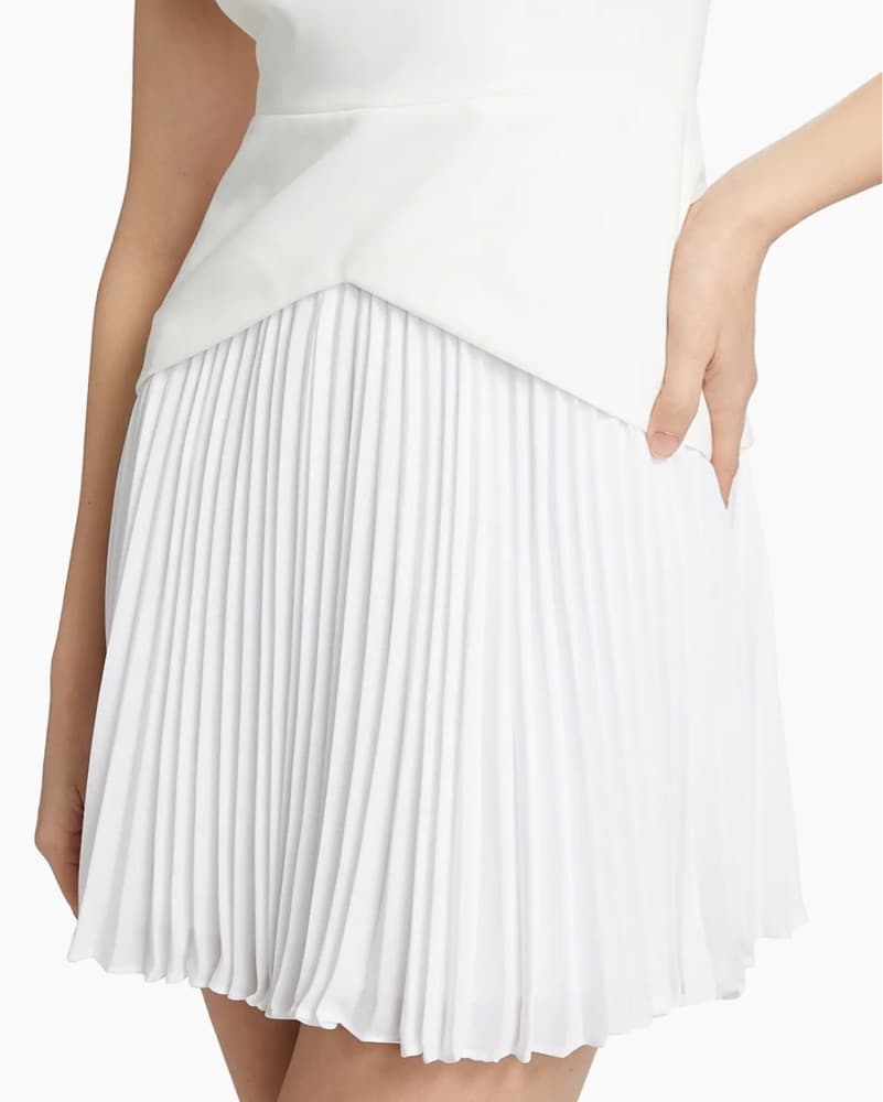 Milly Haddy Pleated Mini Dress  - Image 3