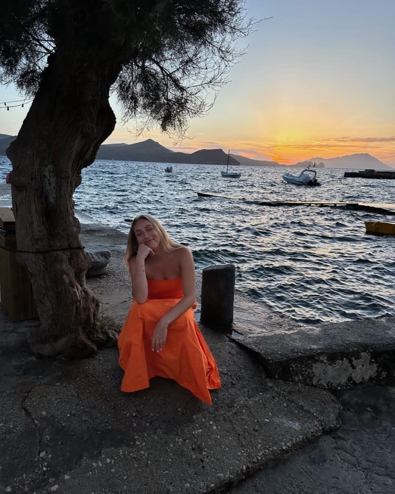 Orange Kate Spade Strapless Dress - Image 2