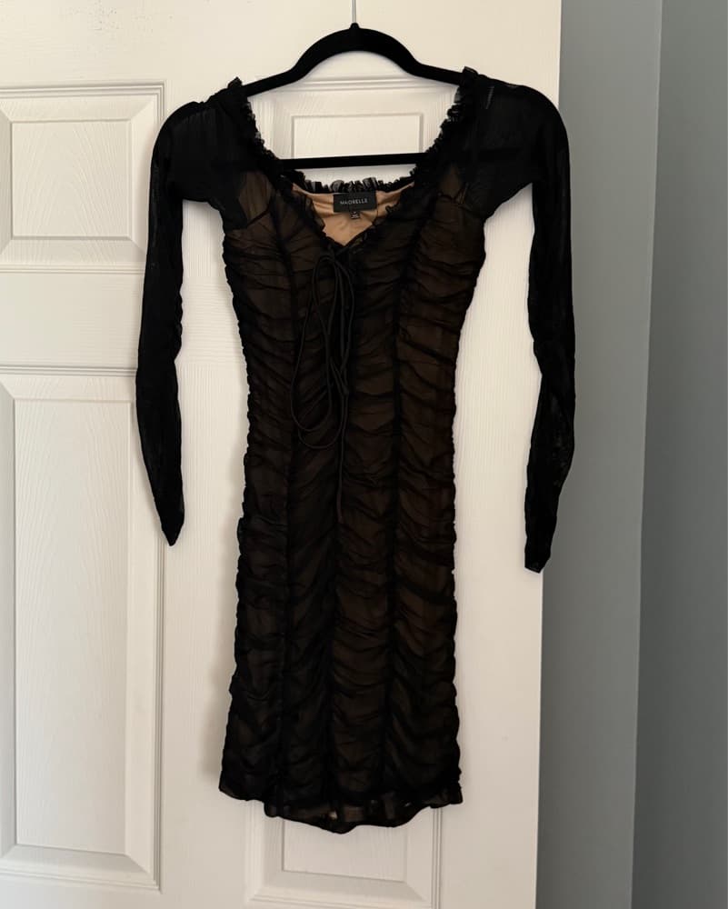 Majorelle Darling Mini Dress In Black - Image 4