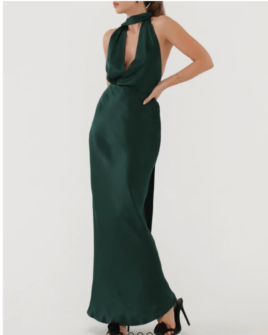 Rumored Green Thelma Midi Dress - Image 1