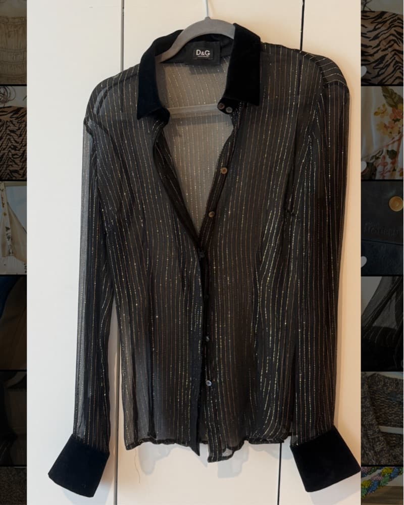 Dolce & Gabanna Chiffon Silk Button Down - Image 1