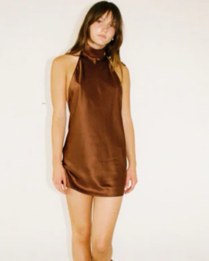 Katayouns Halter Backless Mini Dress - Image 2