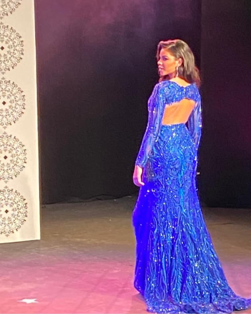 Sparkling Royal Blue Dress - Image 2